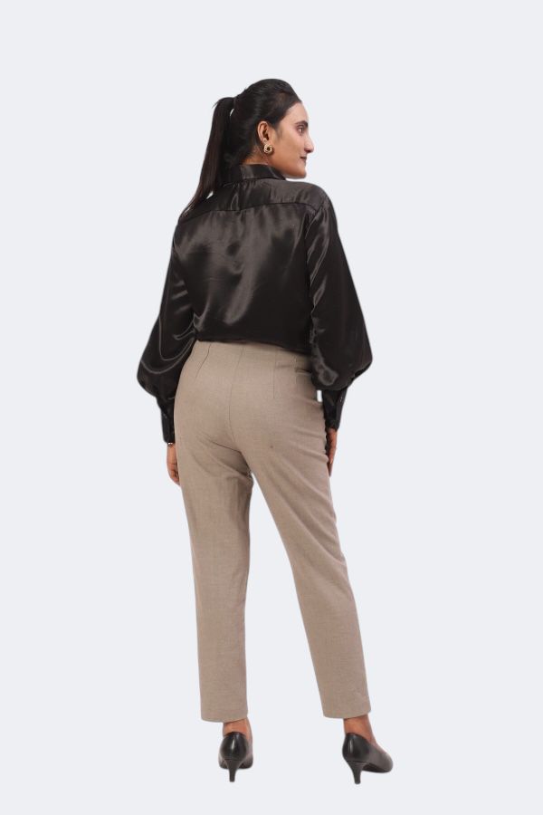 Classic Black oversized Satin Shirt