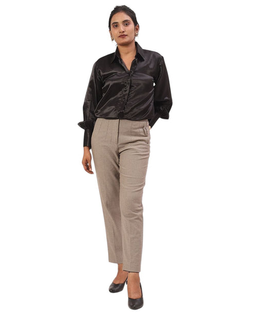 Classic Black oversized Satin Shirt