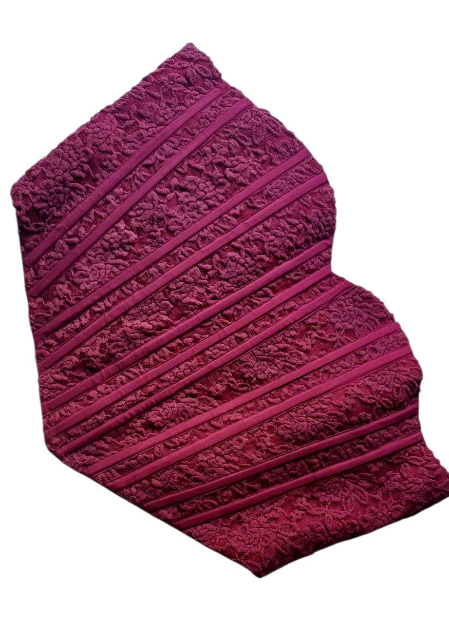 Burgundy Lace Corset Fit & Flare Dress set